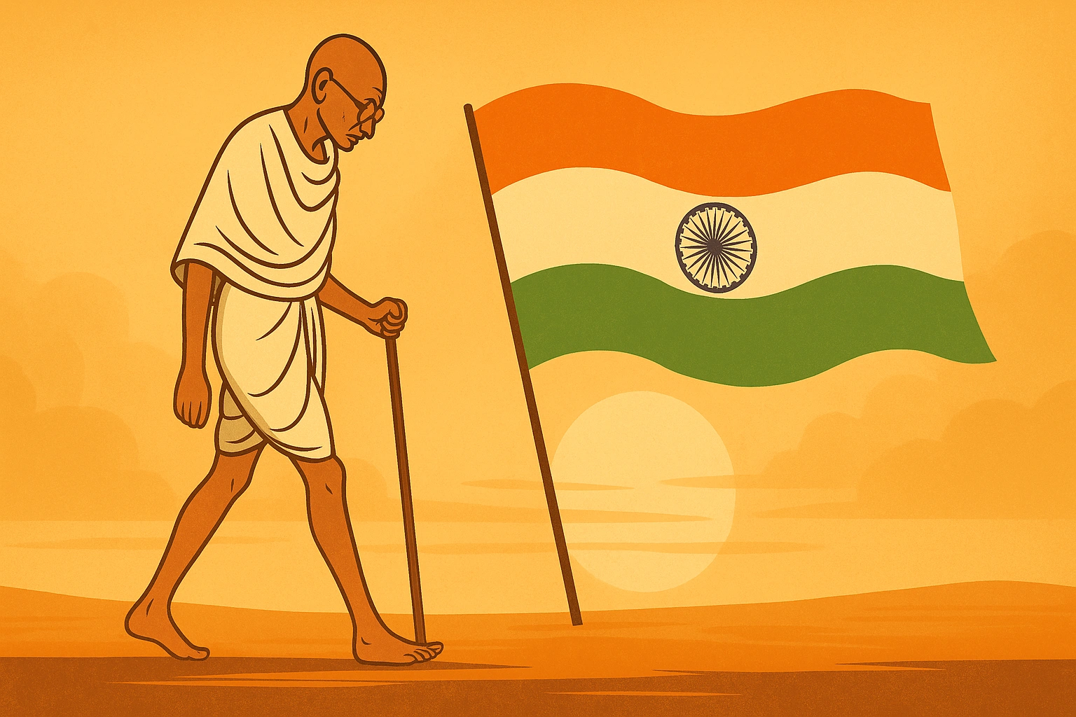 La biografía de Mahatma Gandhi y el arte de la resistencia pacífica