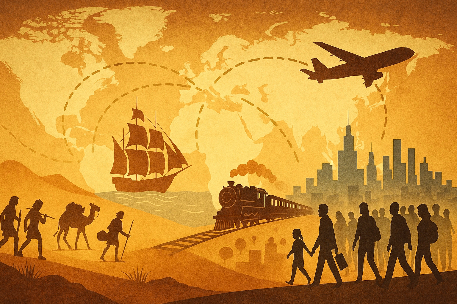 Las migraciones humanas a lo largo de la historia